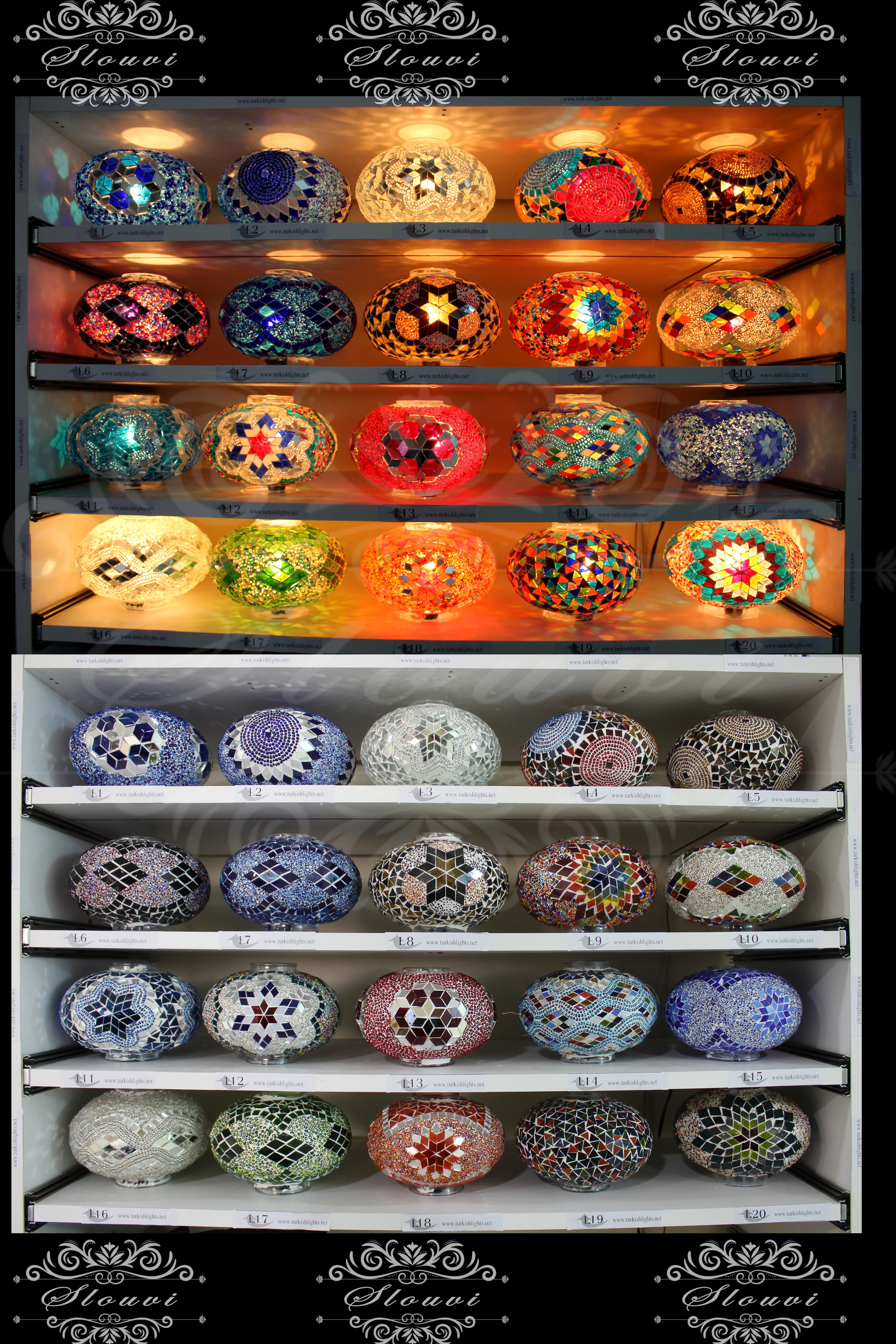 8 Ball Turkish Mosaic Chandelier - Water Drop Design with Large Globes, ID: 8HL-5 - Image 9