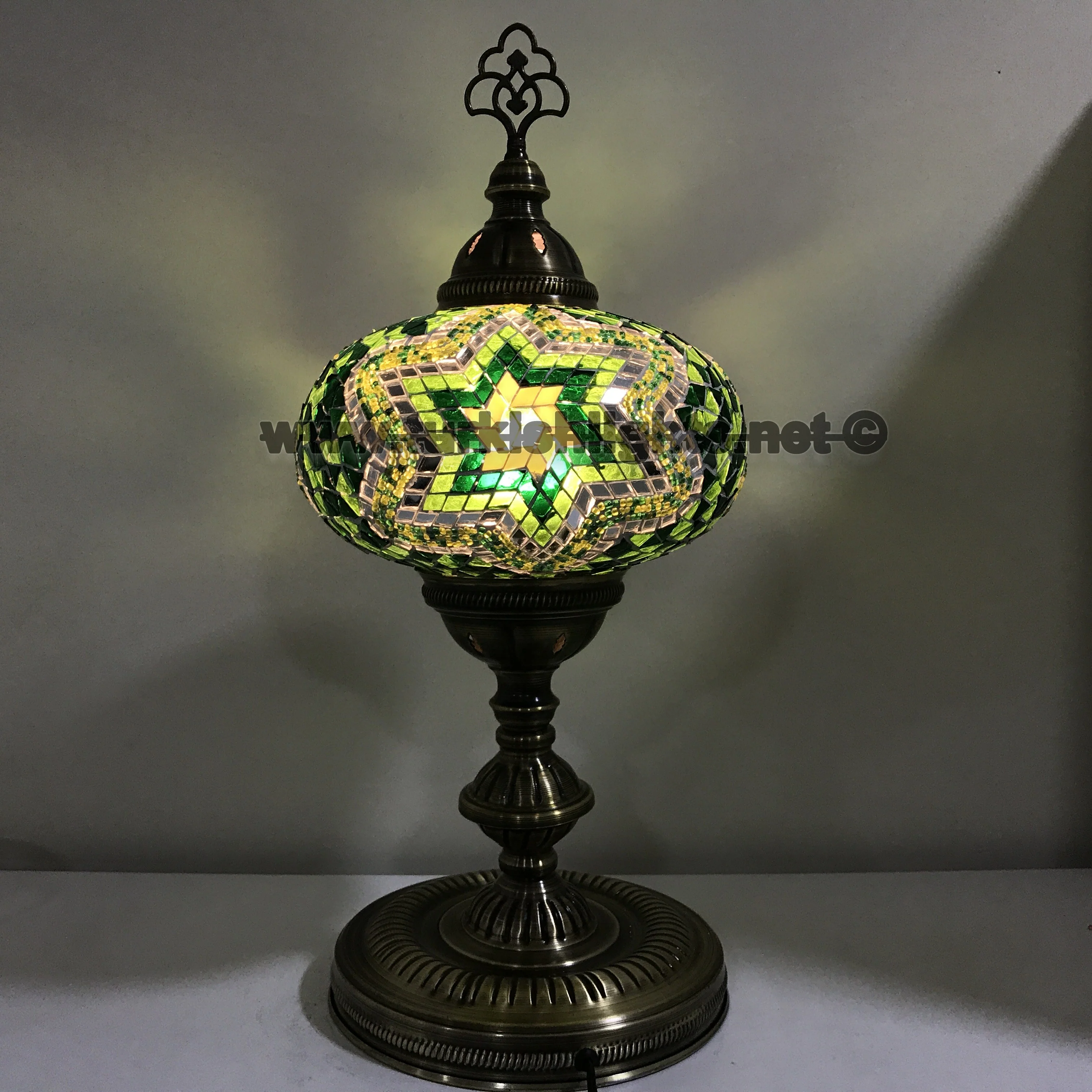 Turkish Mosaic Table Lamp Extra Large Globe ID: TXL-18
