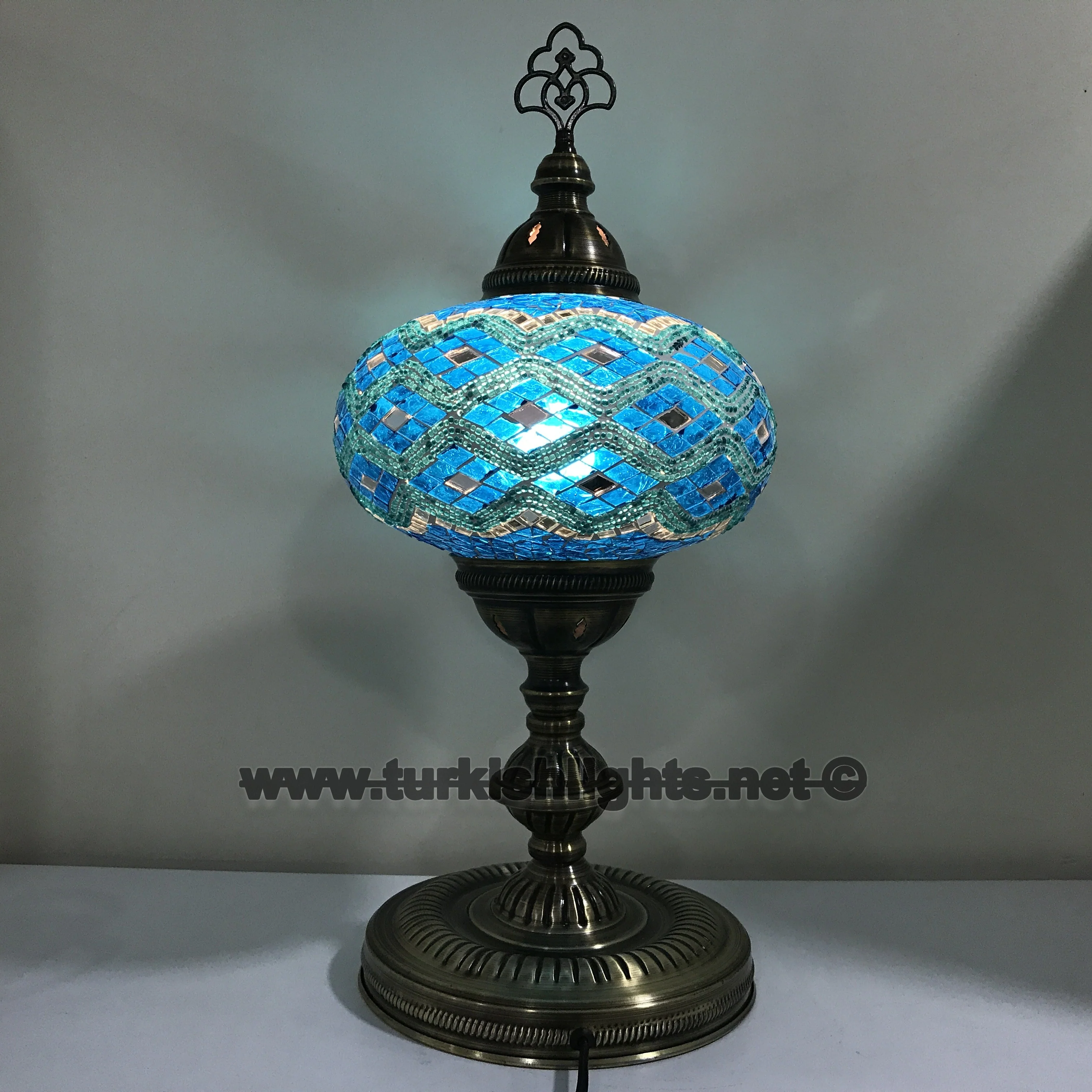 Turkish Mosaic Table Lamp Extra Large Globe ID: TXL-23