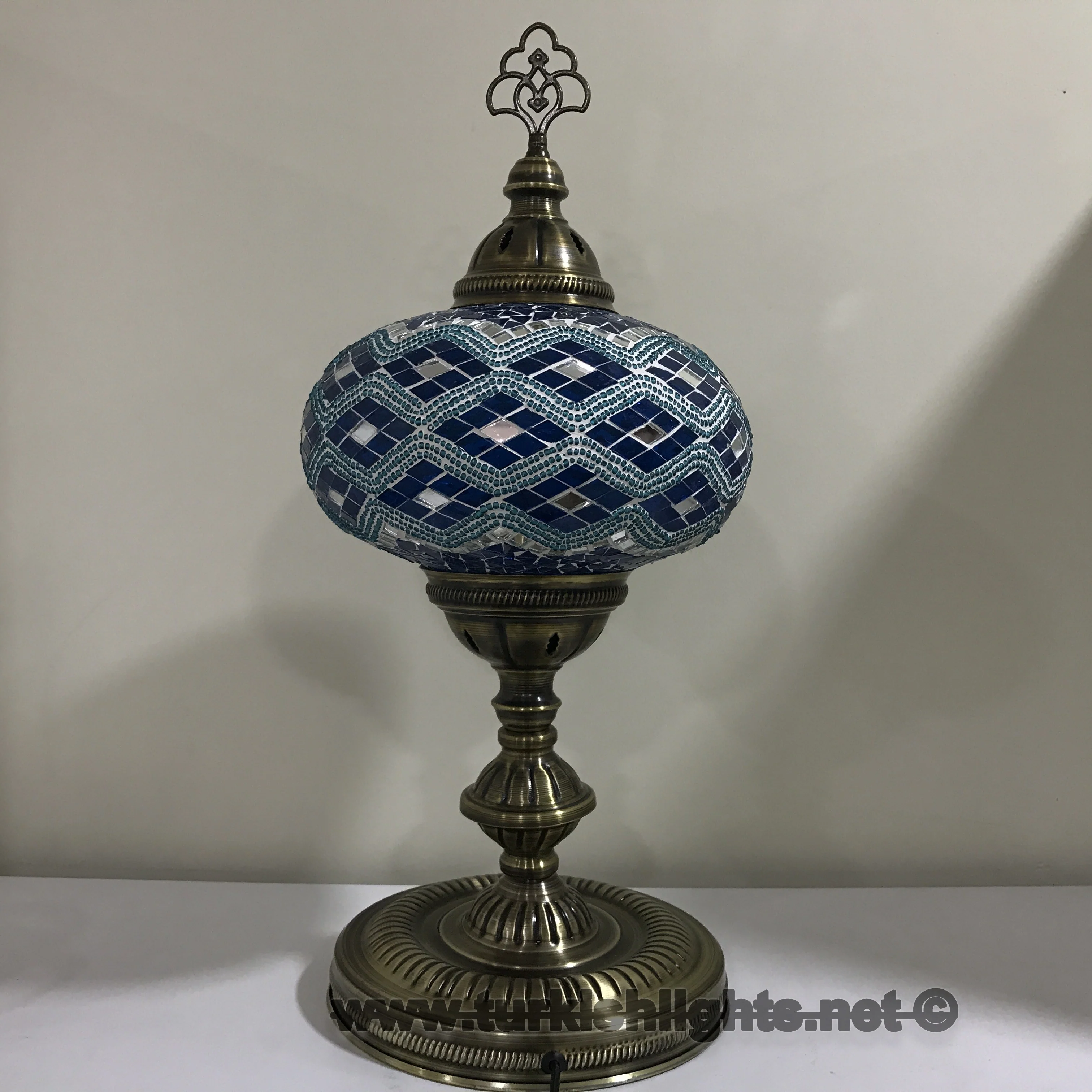 Turkish Mosaic Table Lamp Extra Large Globe ID: TXL-23 - Image 3
