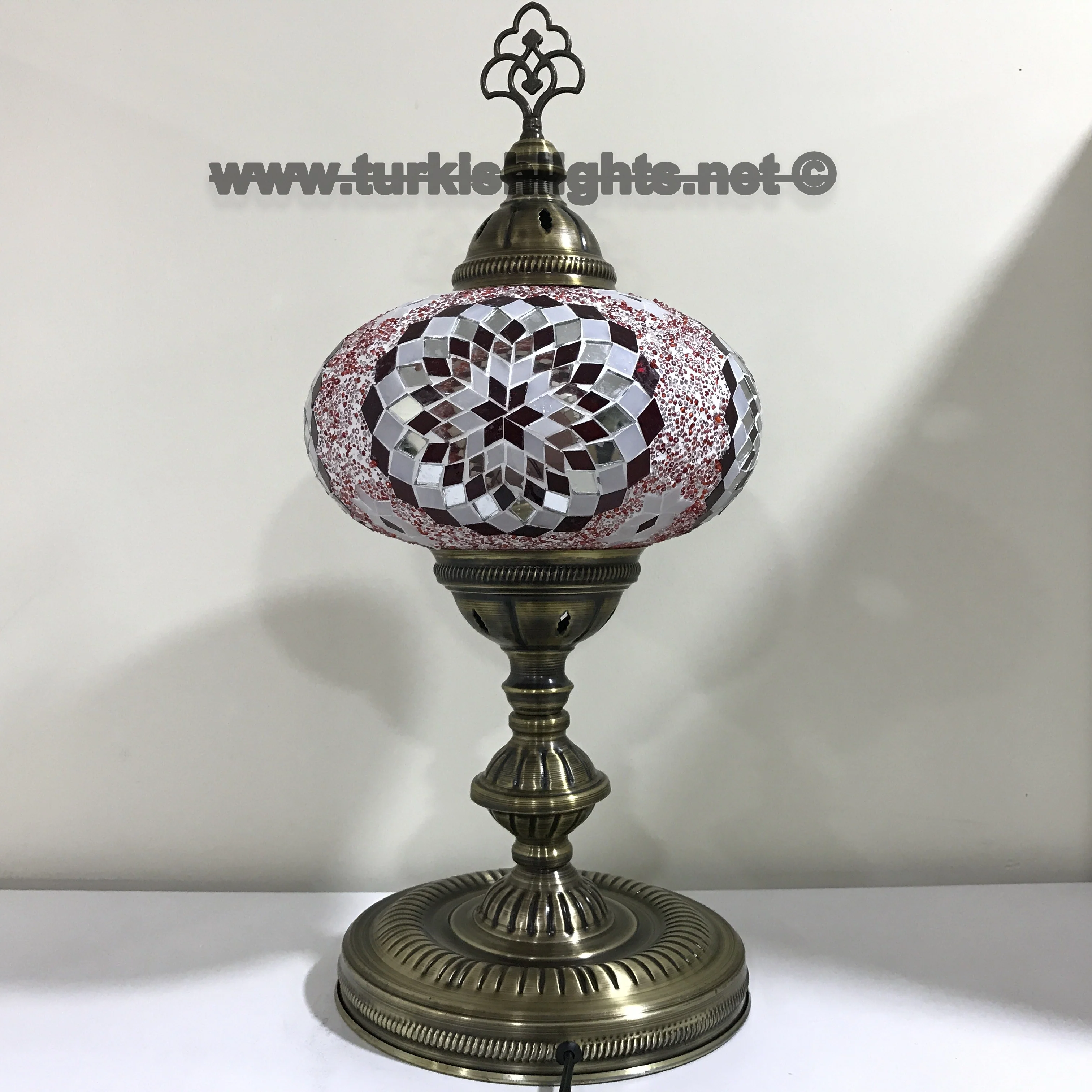 Turkish Mosaic Table Lamp Extra Large Globe ID: TXL-26 - Image 2