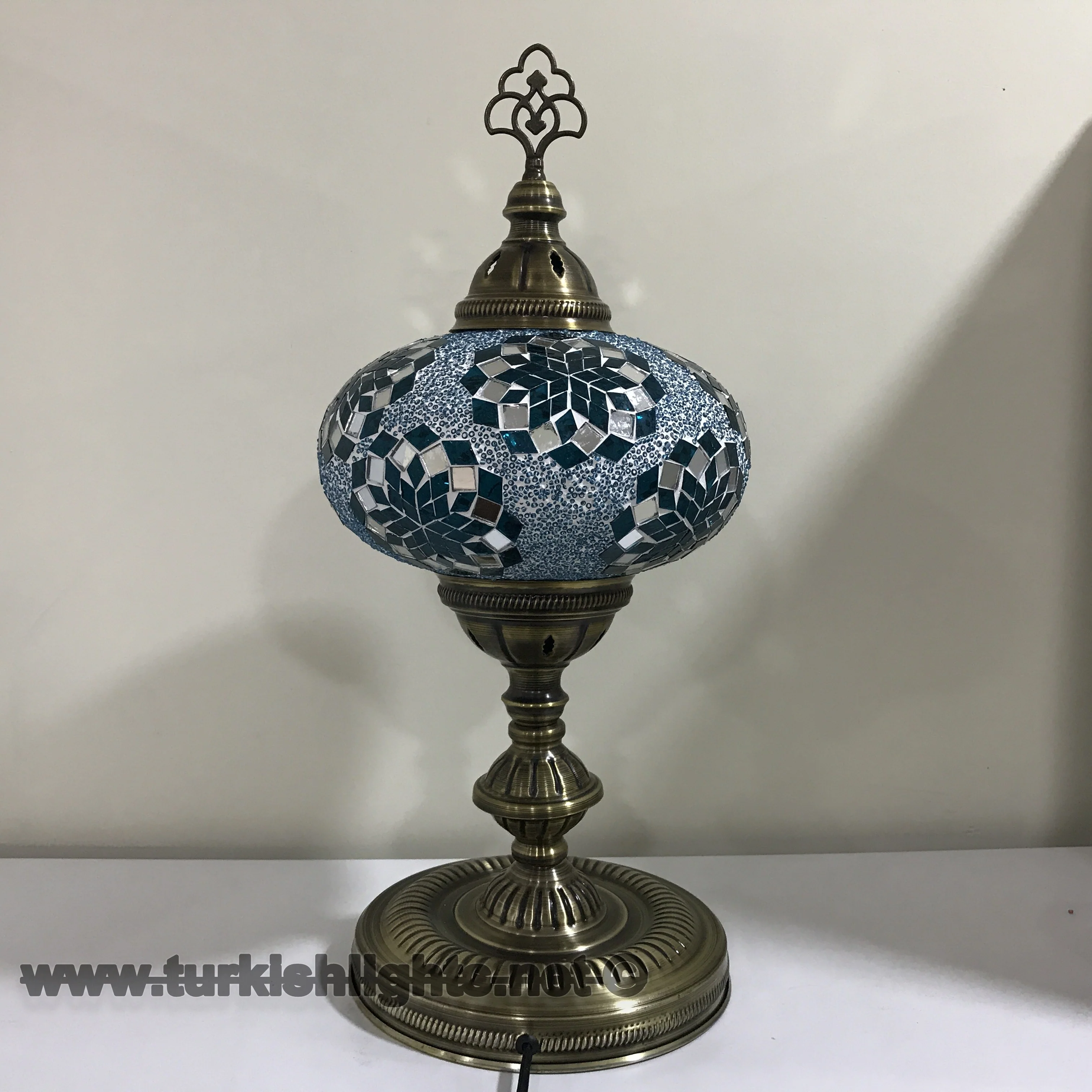 Turkish Mosaic Table Lamp Extra Large Globe ID: TXL-31 - Image 2