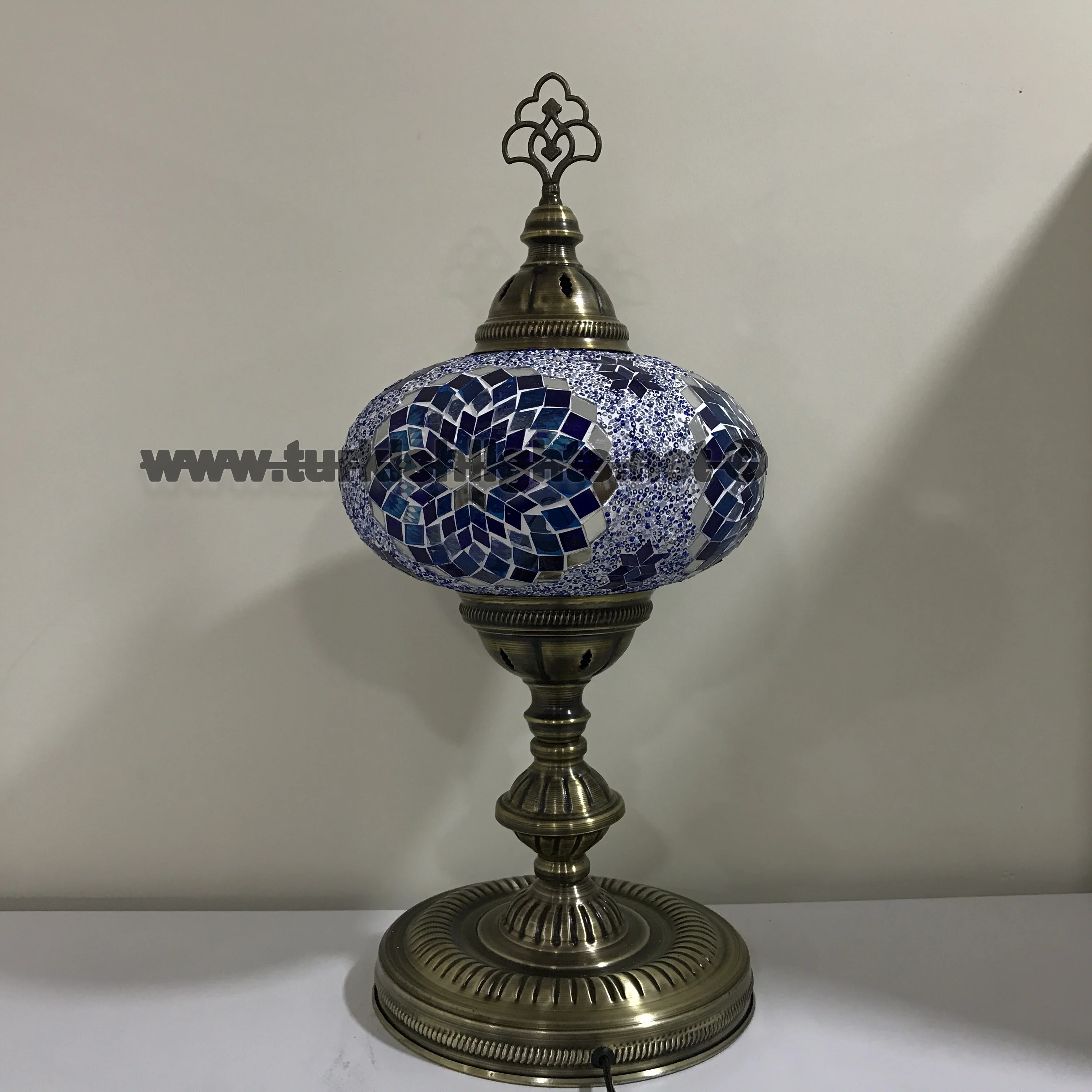 Turkish Mosaic Table Lamp Extra Large Globe ID: TXL-33 - Image 3