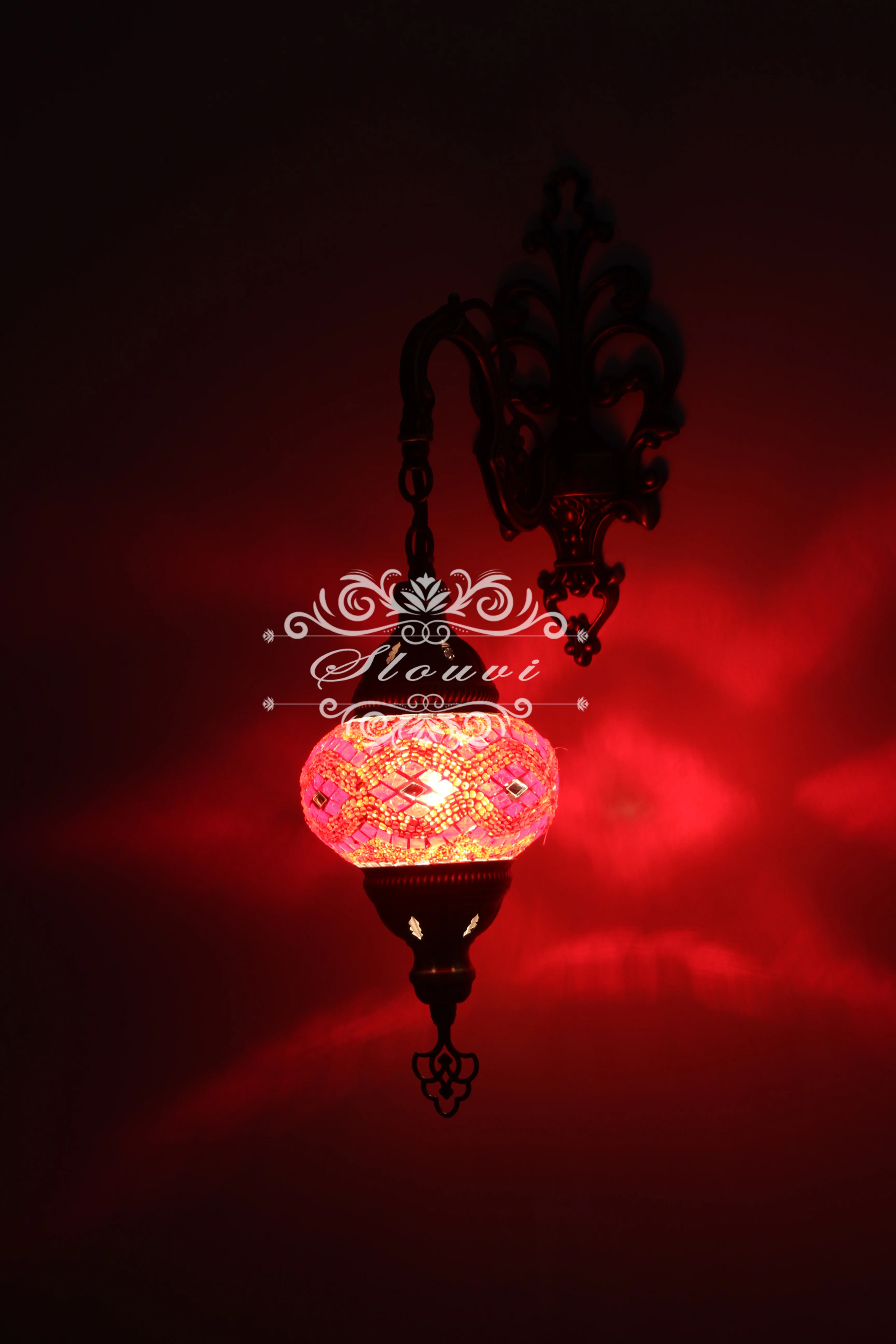 Turkish Mosaic Wall Sconce Medium Globe ID: WSM05