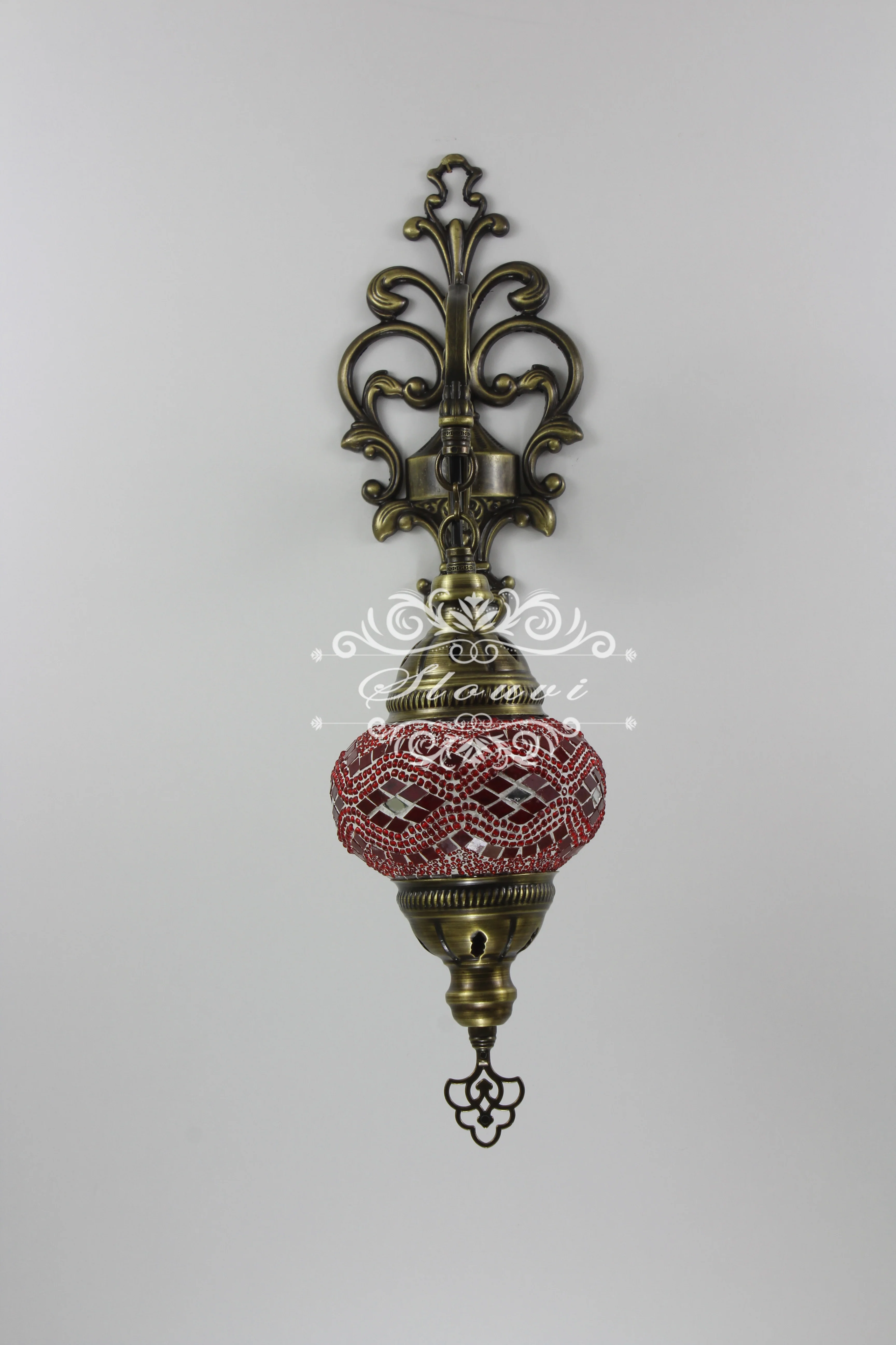 Turkish Mosaic Wall Sconce Medium Globe ID: WSM05 - Image 5