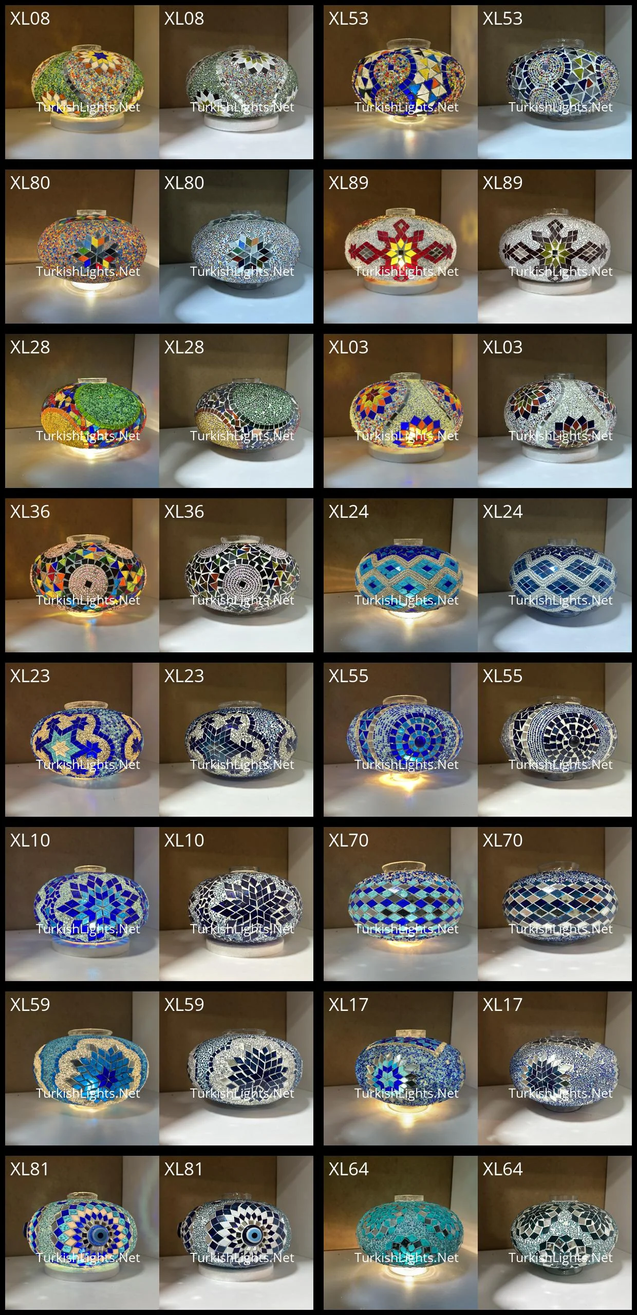 Extra Large Turkish Mosaic Replacement Globes for Chandeliers, Floor Lamps & Table Lamps (No. 5) - Image 15