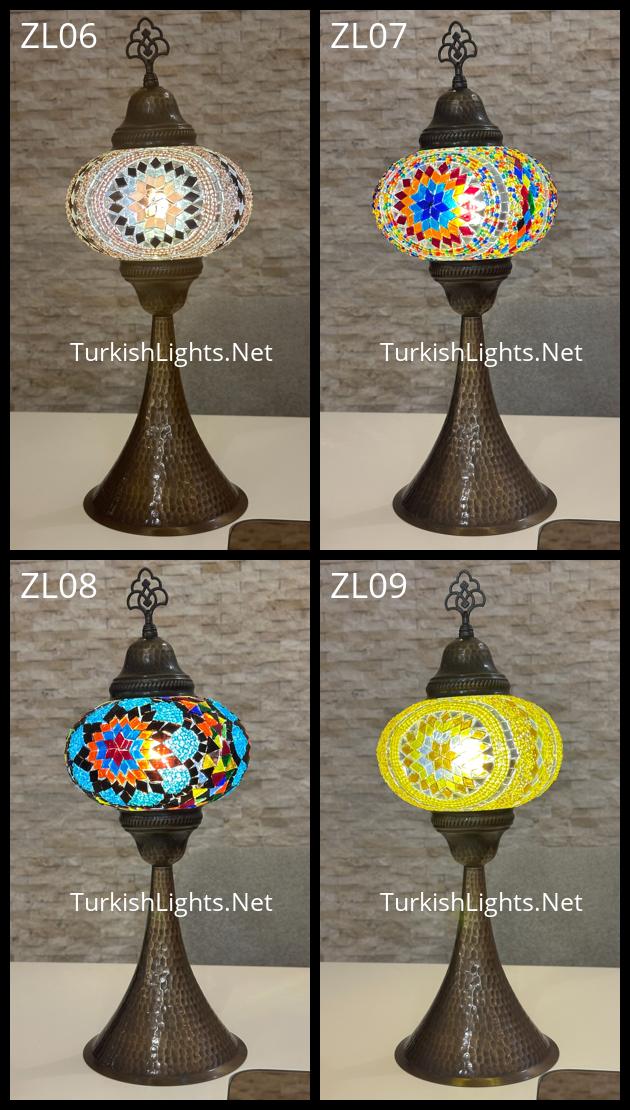Handcrafted Turkish Mosaic Zurna Table Lamp - Large Globe Id: Zurna - Image 5