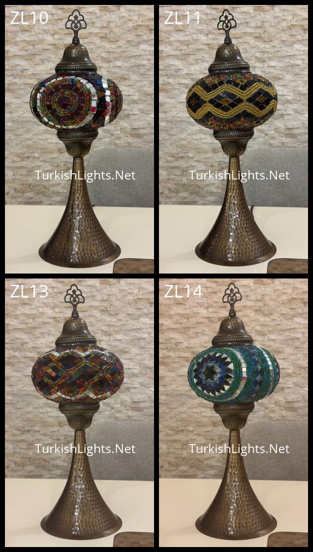 Handcrafted Turkish Mosaic Zurna Table Lamp - Large Globe Id: Zurna - Image 7